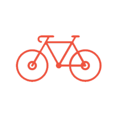 red cycling bike box