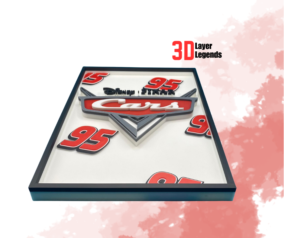 3D Printed Disney Wall Plaques Cars Tilt