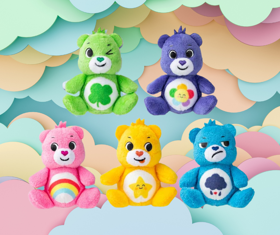 5 Different Colours & Styles Care Bears