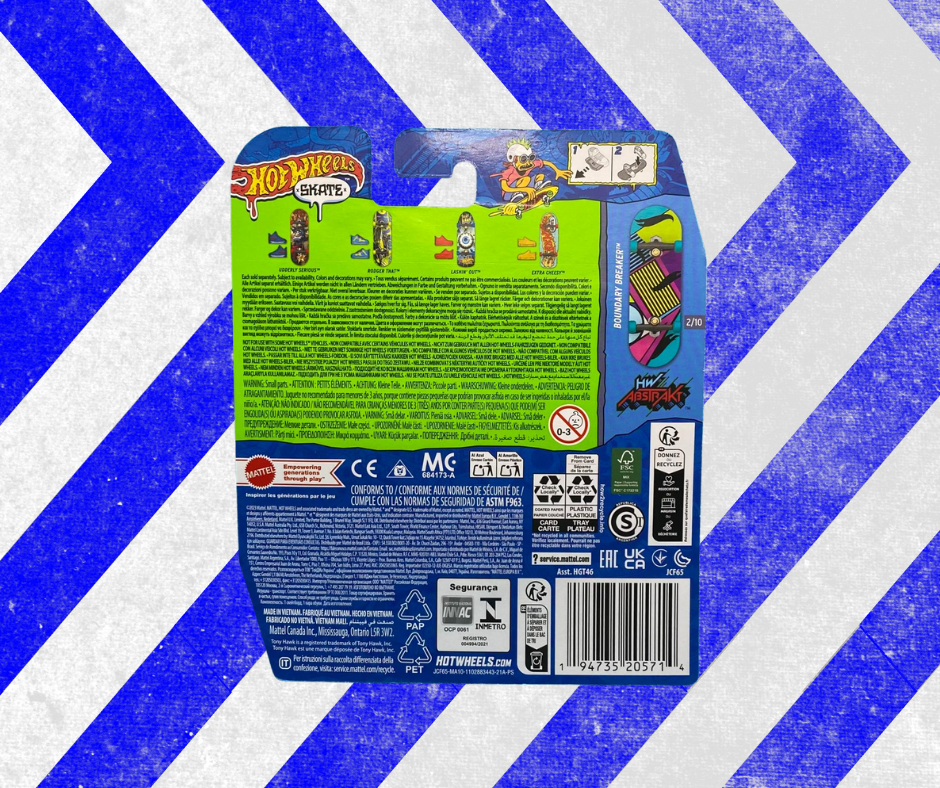 Hot Wheels Fingerboard Shoe Set Back