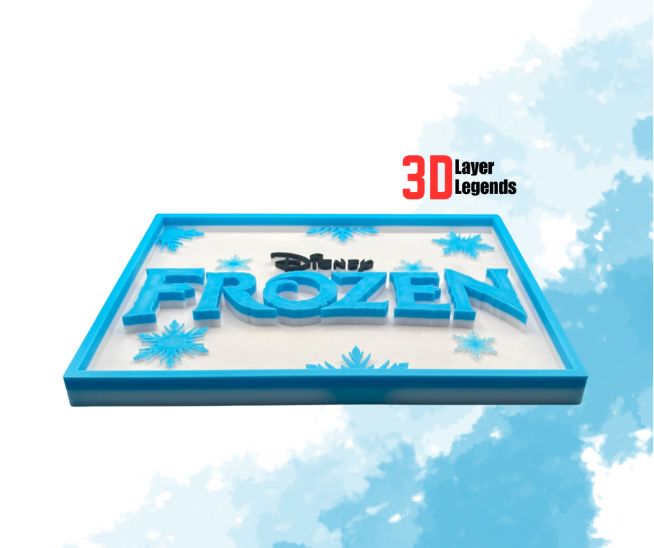Thumbnail: 3D Printed Disney Wall Plaques Frozen Tilt