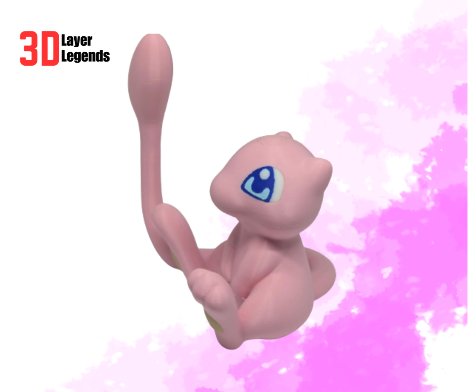 Miniatura: 3D Printed Pokémon - Mew Side Front