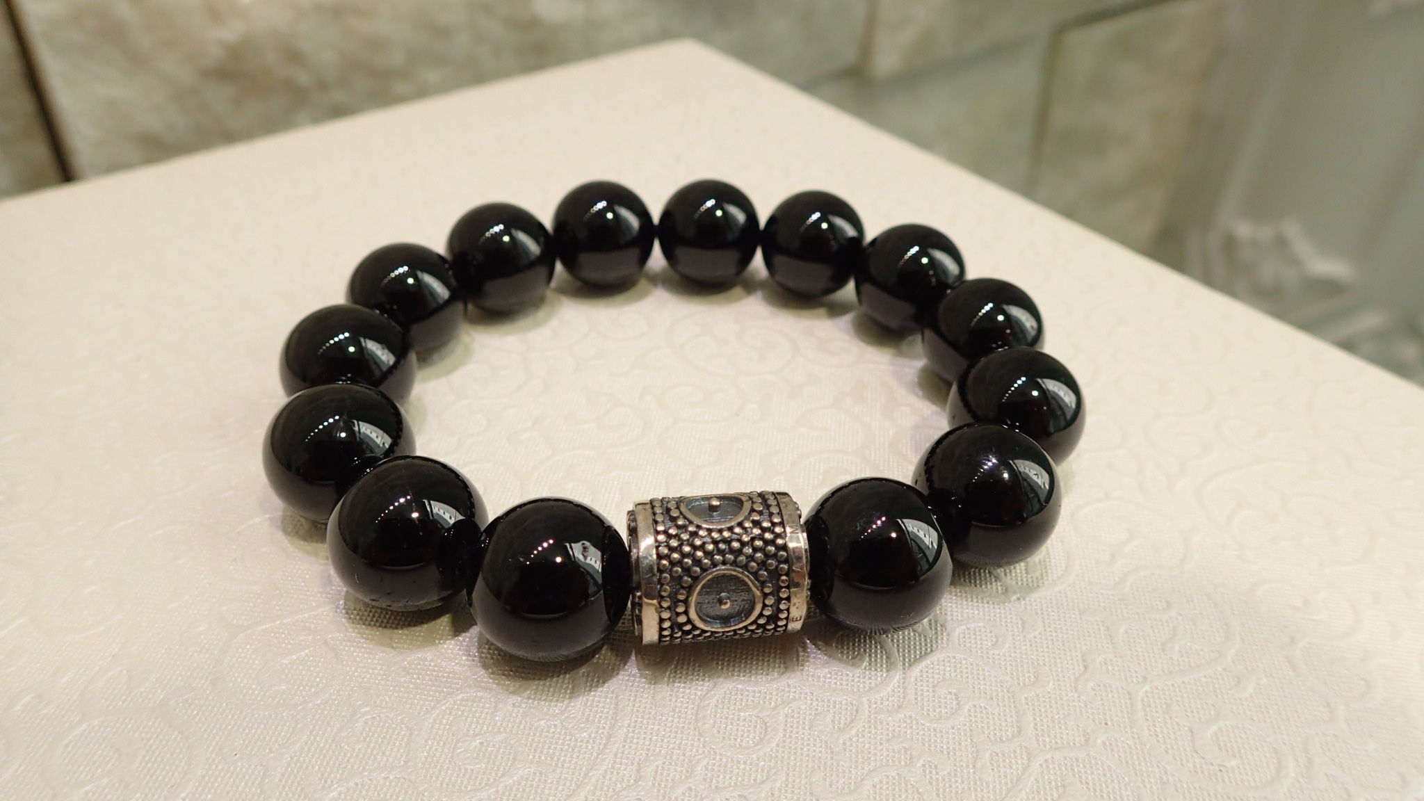 黑碧璽轉經輪手鏈 Black Tourmaline Bracelet