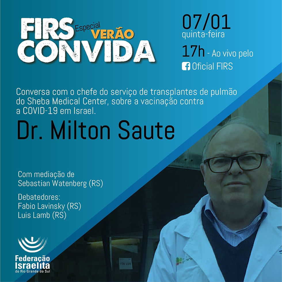 FIRS Convida -  Especial Verão, com Dr. Milton Saute