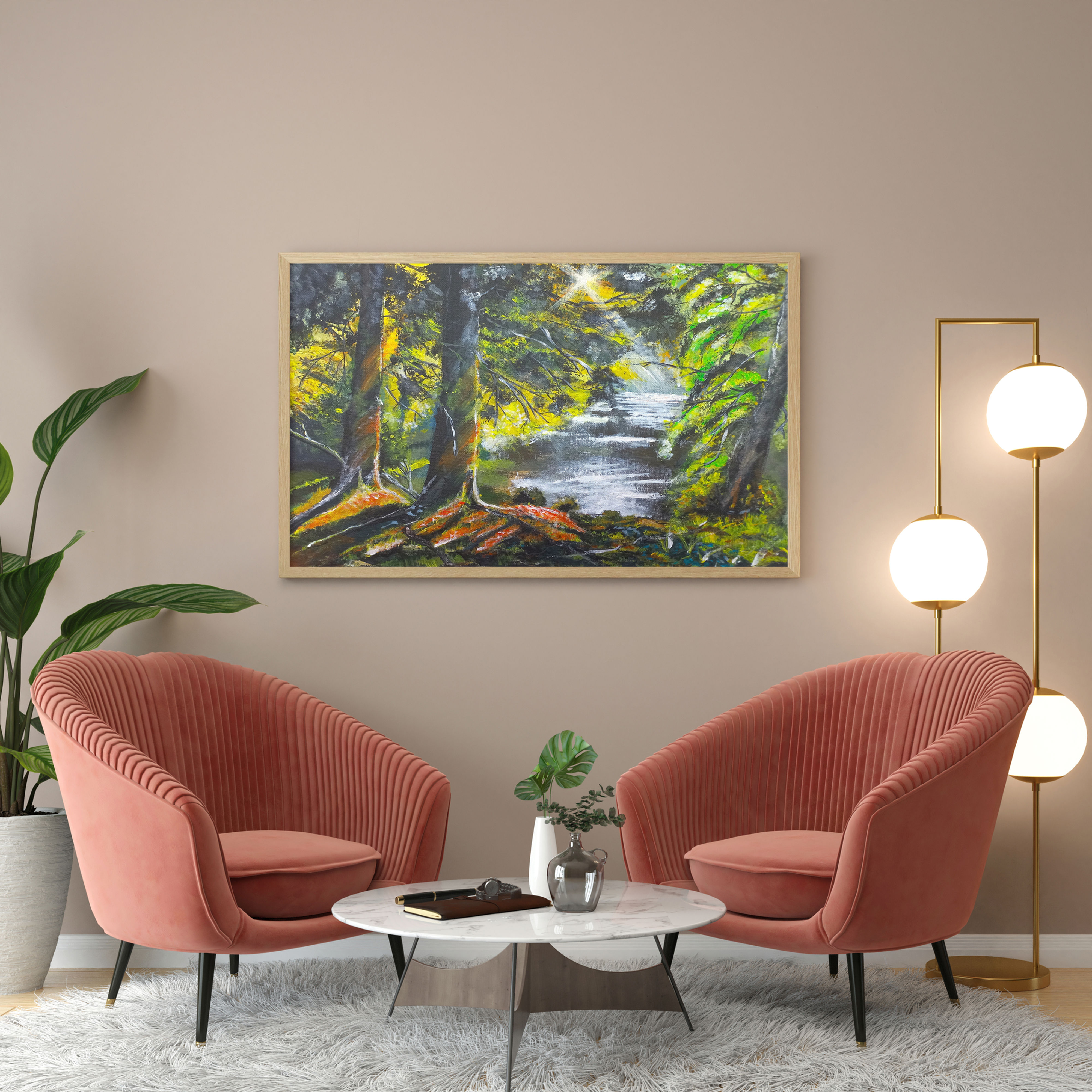 Dawn's Embrace: Morning in the Forest