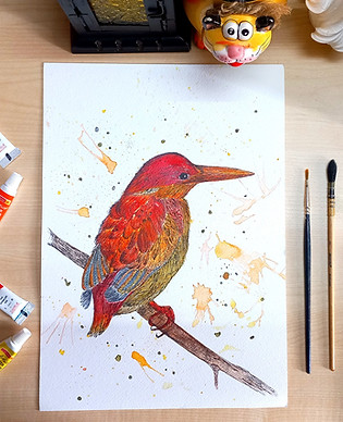 bird painting with watercolor art vlog.jpg