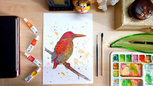 bird painting with watercolor art vlog.jpg