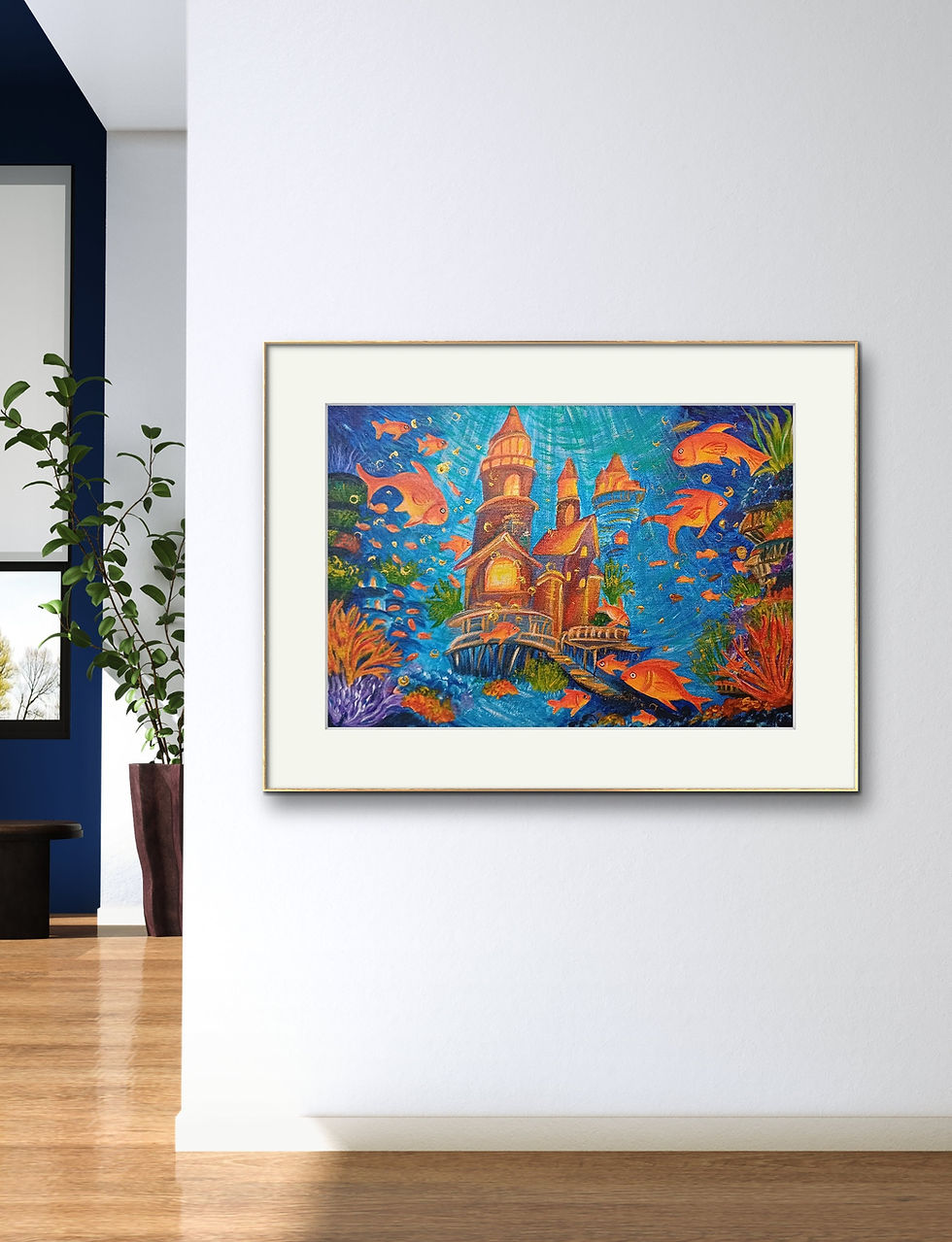 Thumbnail: Submerged Splendor: Castle in Aquatic Bloom