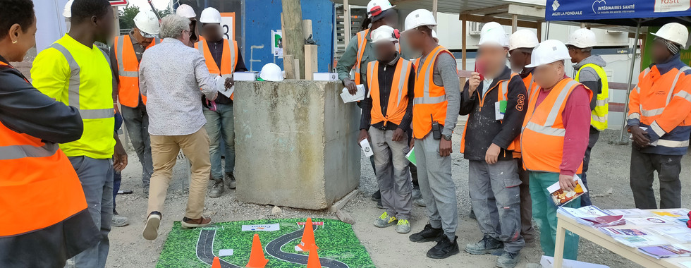 Equipe CIAMT  sur chantier des jeux olympiques 2024 de Paris