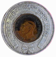 There is an oddity in the fact that not all Farthings where pressed in the same , you might come across the King being on the side of the Four leaf Clover ...