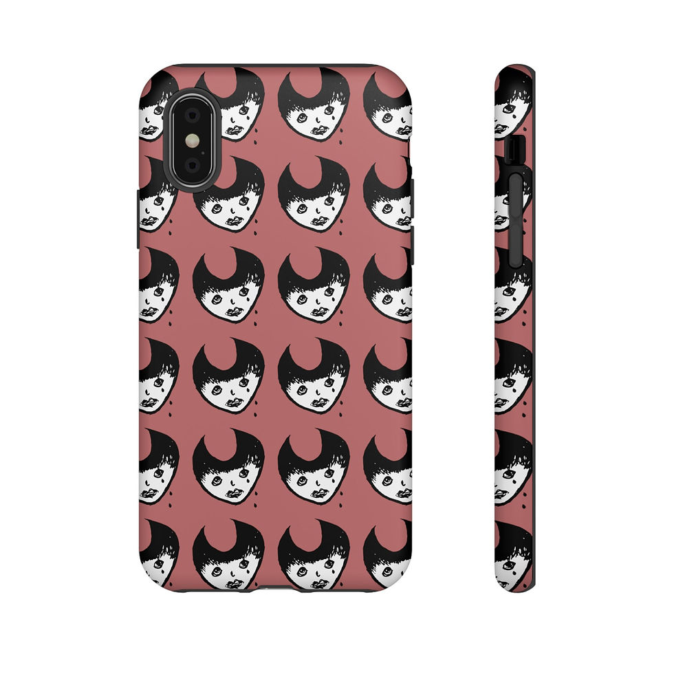 Thumbnail: Sad Lil' One Retro Demon Phone Case