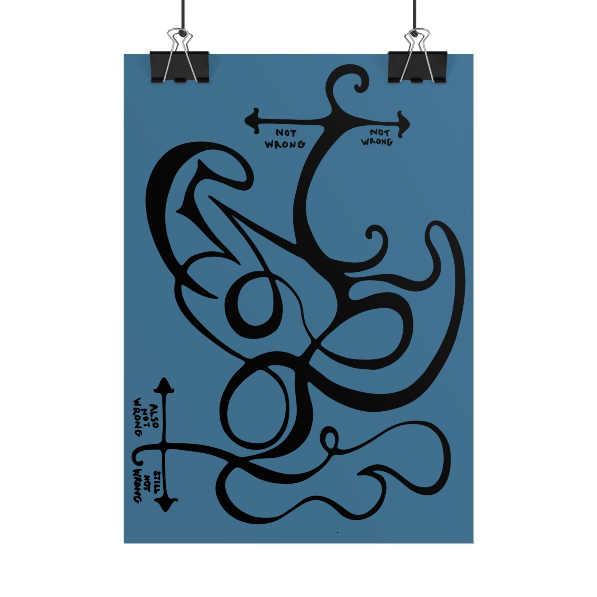 Not Wrong Poster – Wall Art