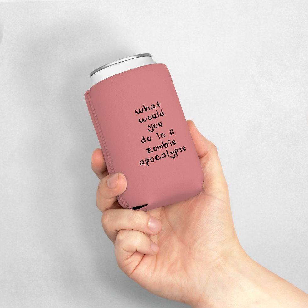 Thumbnail: What Would You Do in a Zombie Apocalypse Can Cooler Sleeve Koozie