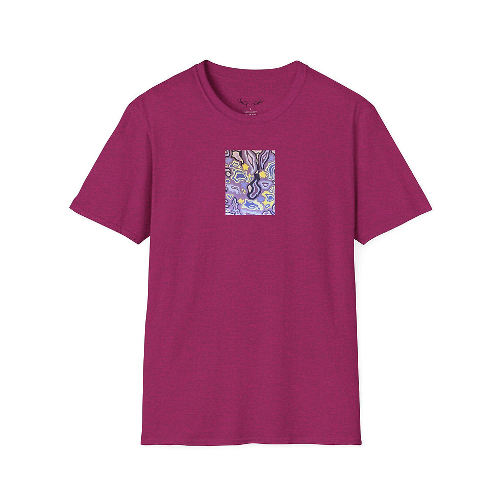 Thumbnail: Around the World Purple & Yellow Pattern T-Shirt
