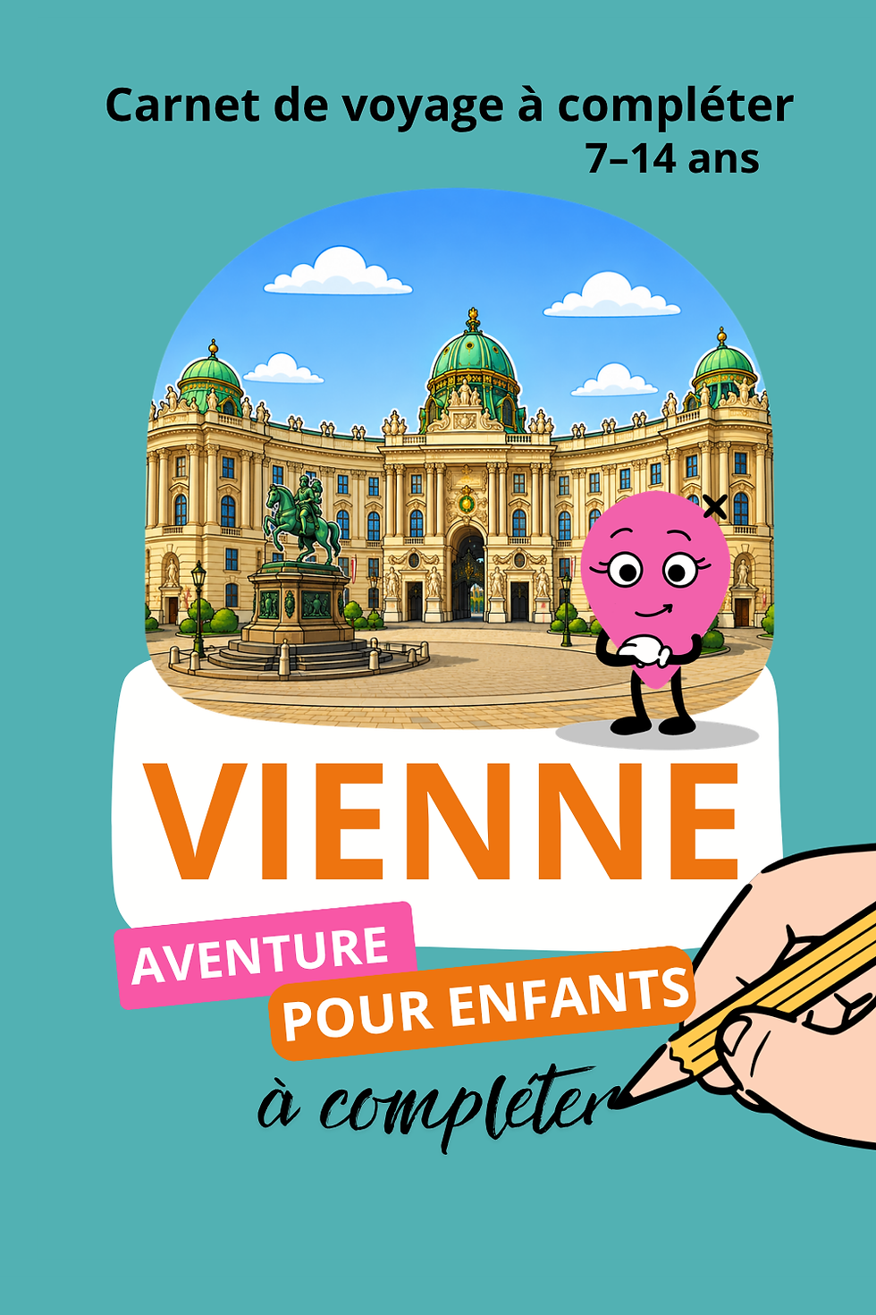 Couverture du carnet de voyage Vienne pour enfants 7-14 ans