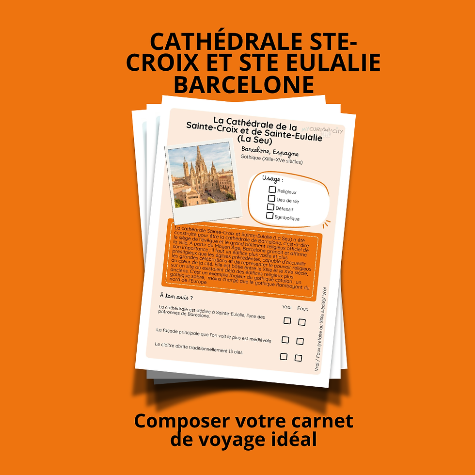 Miniature : Cathédrale Ste-Croix et Ste-Eulalie  - Barcelone