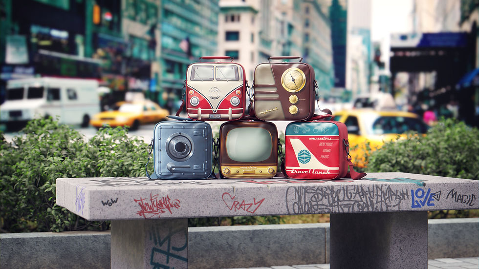 Fun designs for lunch bag collections