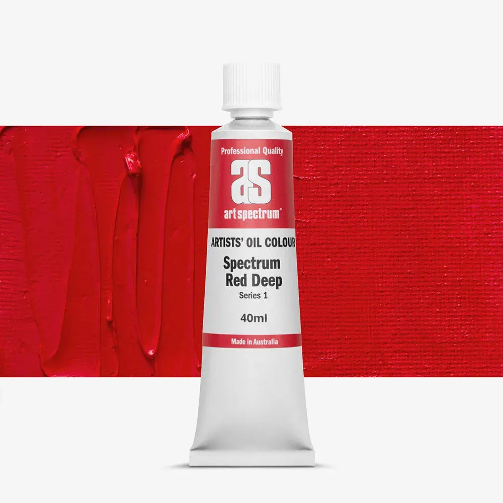 Art Spectrum Oil Paint 40ml - Spectrum Deep Red
