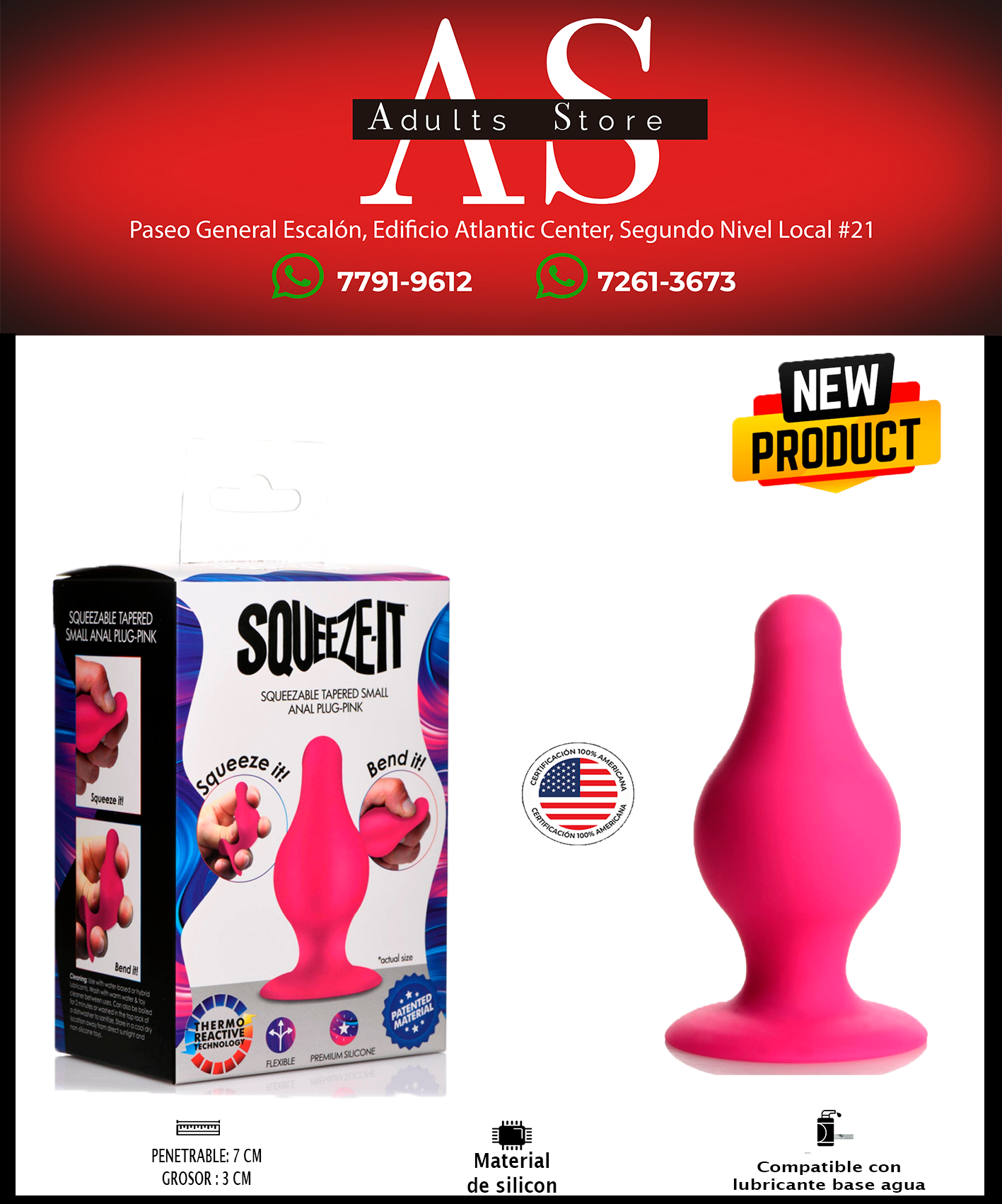 Dilatador Anal Squeze it Pink