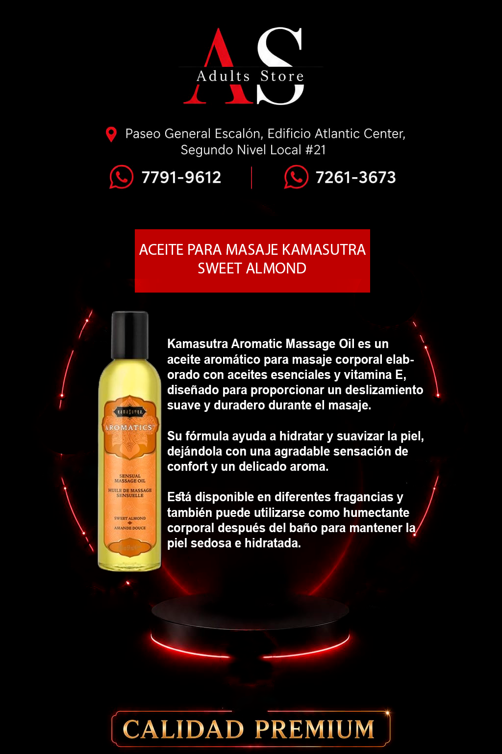 Aceite para masaje kamasutra sweet almond