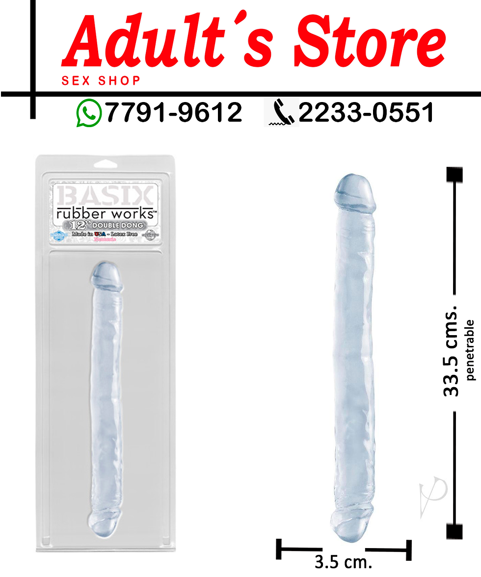 Dildo doble cabeza basix 12´´