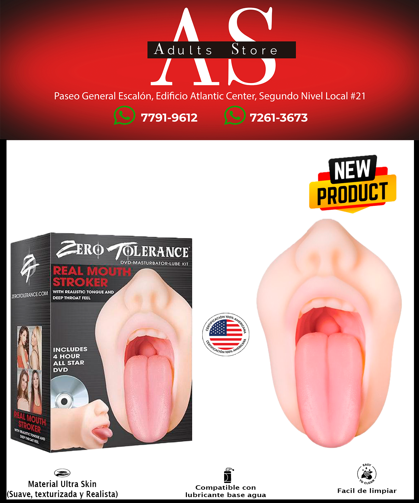 Boca Zero Tolerance Real Mouth Stroker