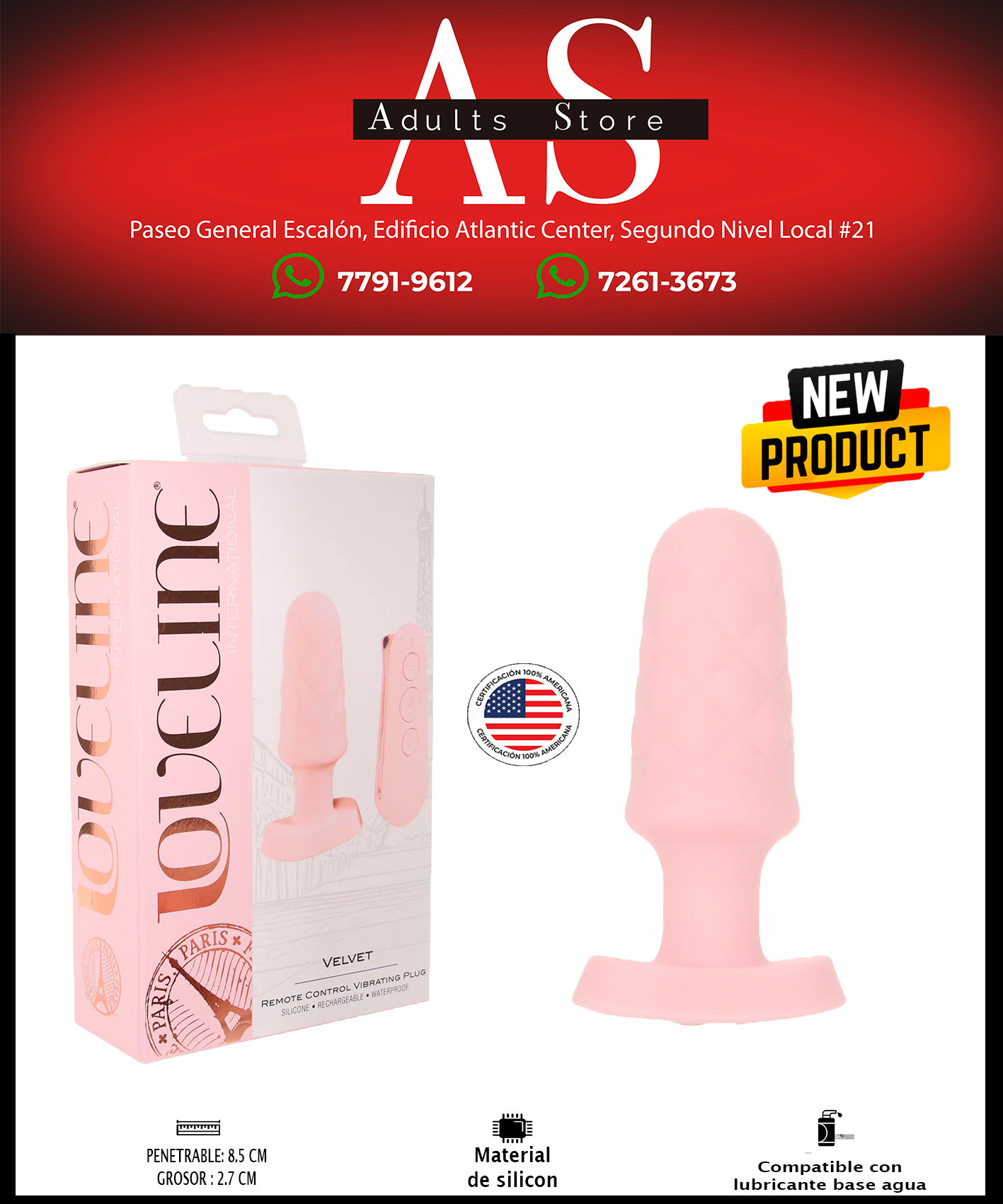 Dilatador Loveline Velvet Pink