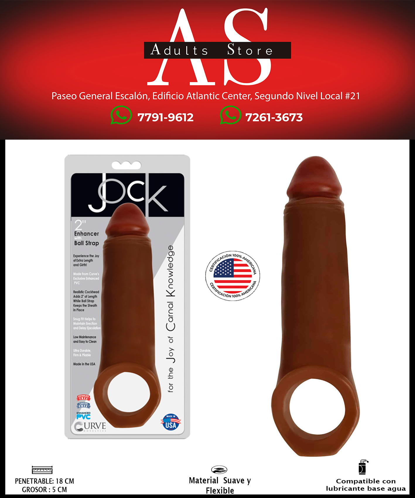 Extension Para Pene Jock 2´´