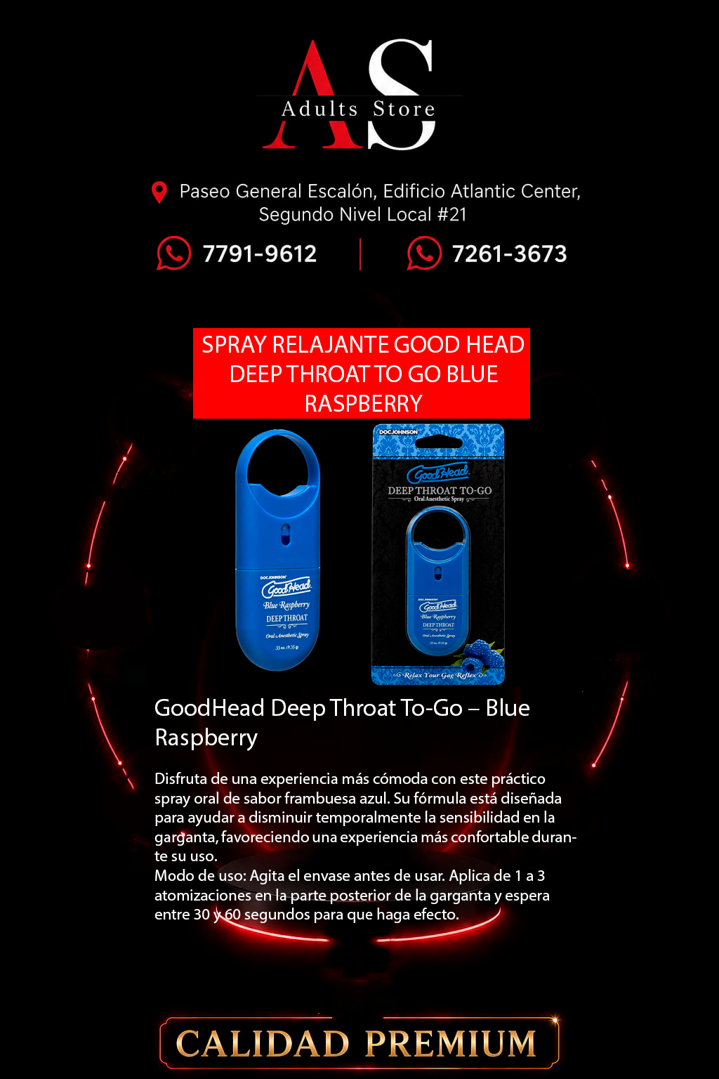 Spray Relajante Good Head Blue Raspberry
