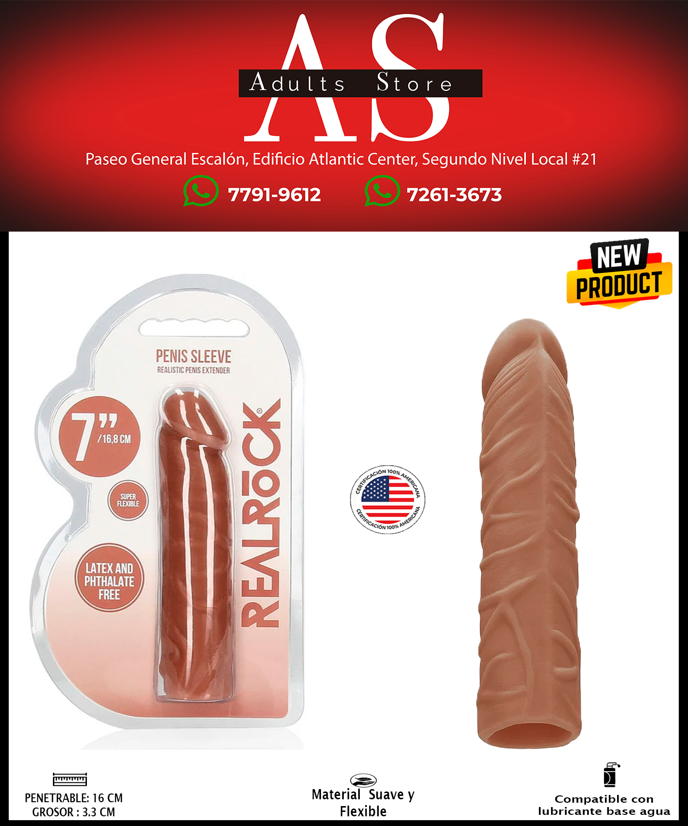 Extensión Realrock 7" Moca