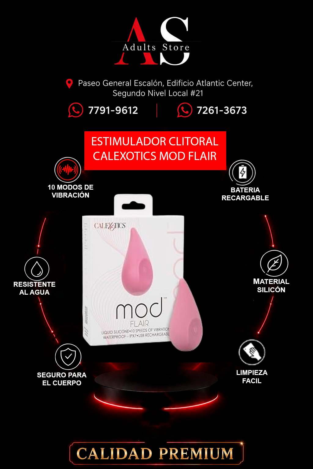 Estimulador Clitoral Calexotics Mod Flair
