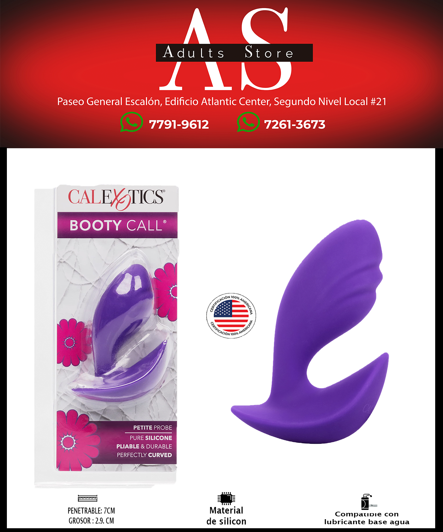 Dilatador Anal Calexotics Booty Call Petite Probe