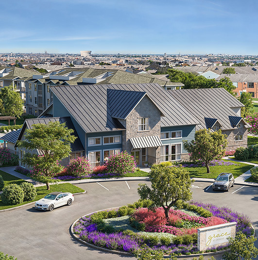 The Grace at Creekside Apartment Homes - aerial view