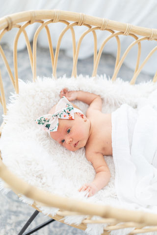 Lifestyle Newborn Session in Studio
