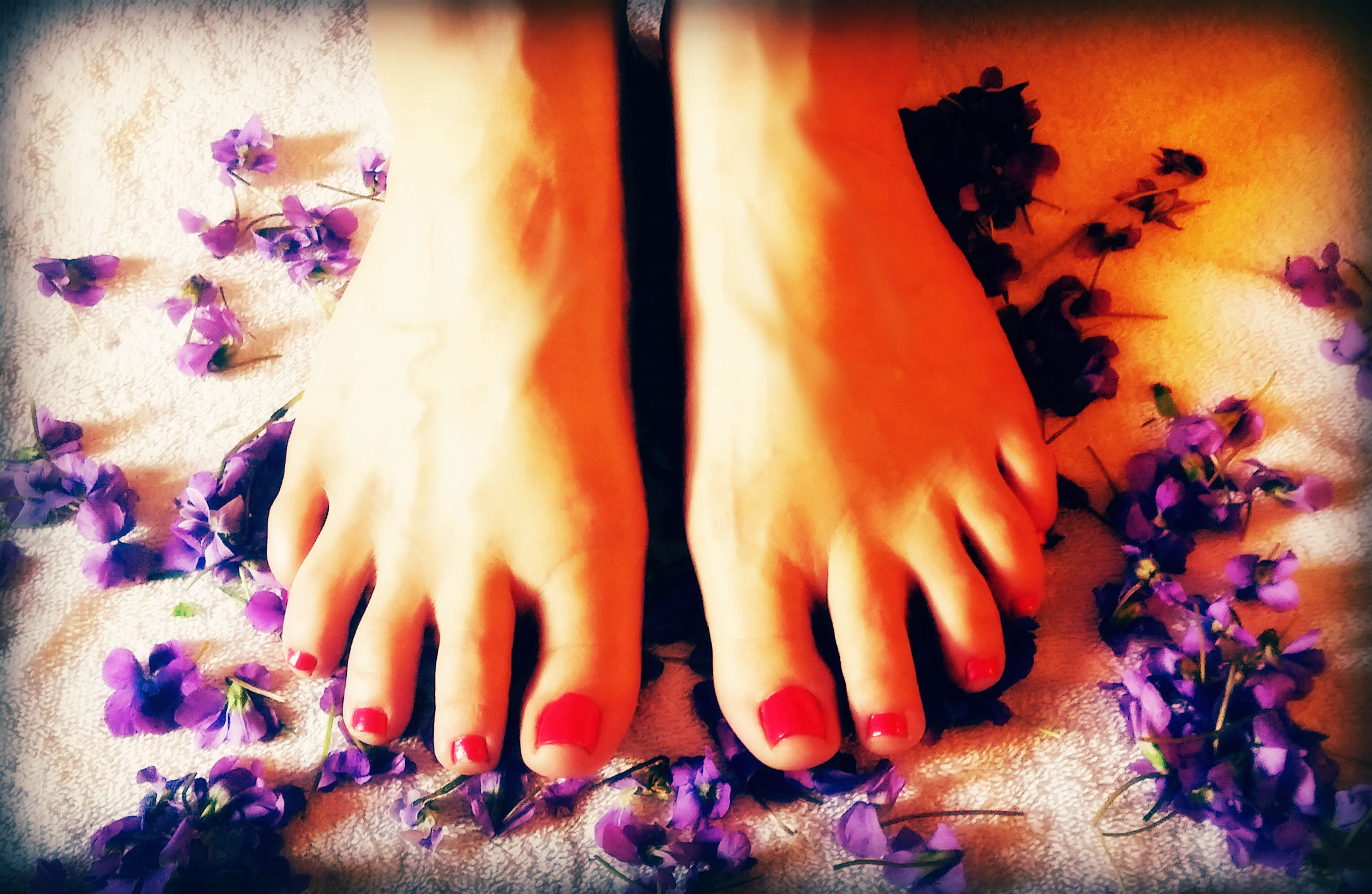Perfect Feet with Violets
