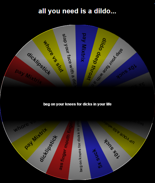 all you need is a dildo wheel