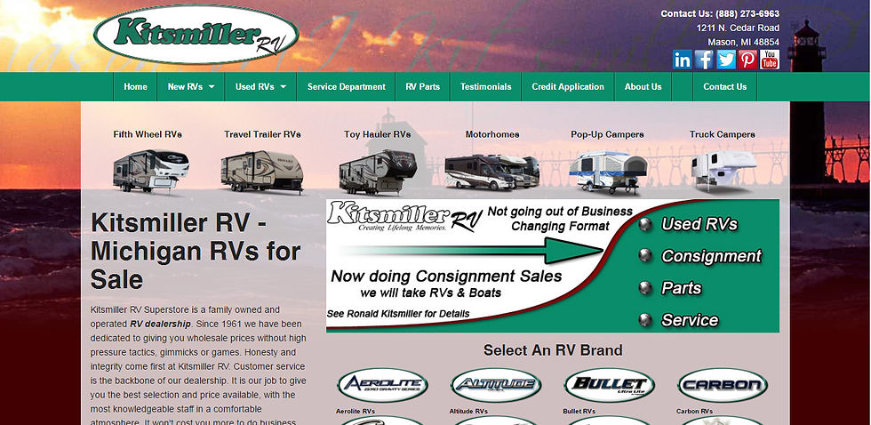 Kitsmiller RV Website