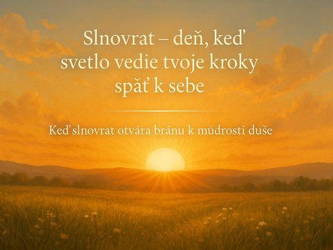 🌞 Slnovrat – deň, keď svetlo vedie tvoje kroky späť k sebe