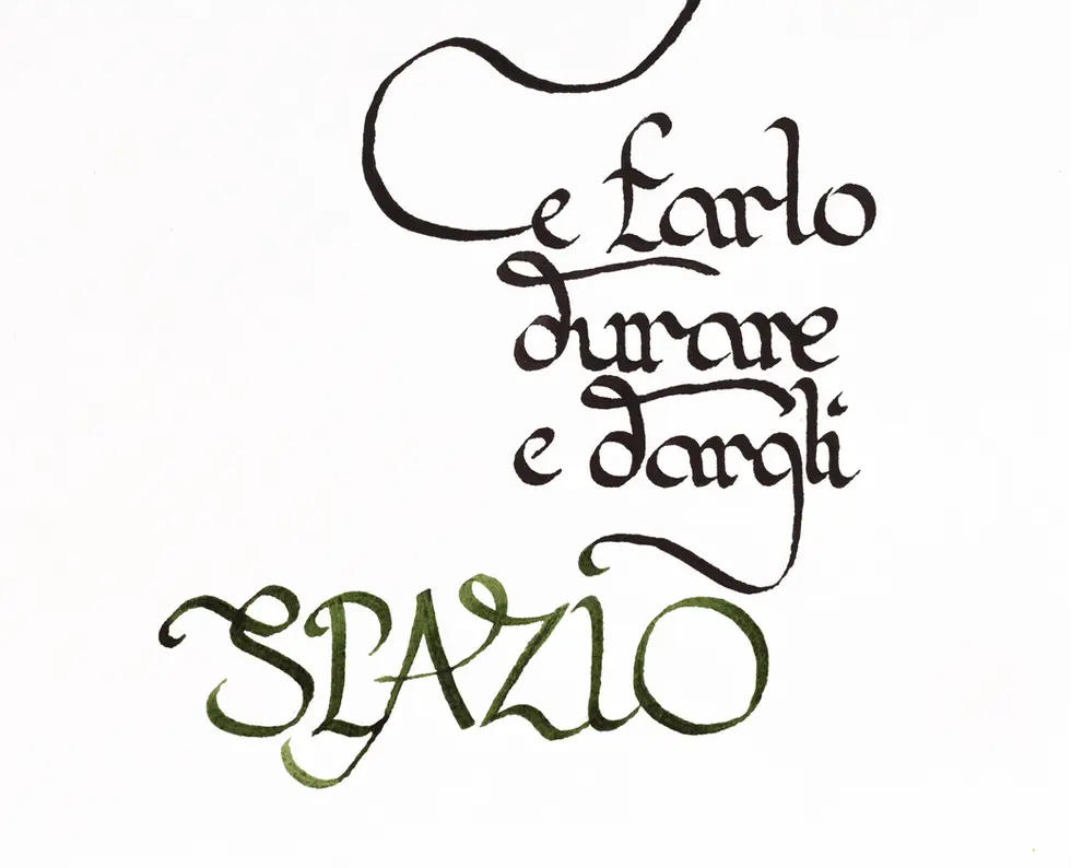Calligrpahic poster detail