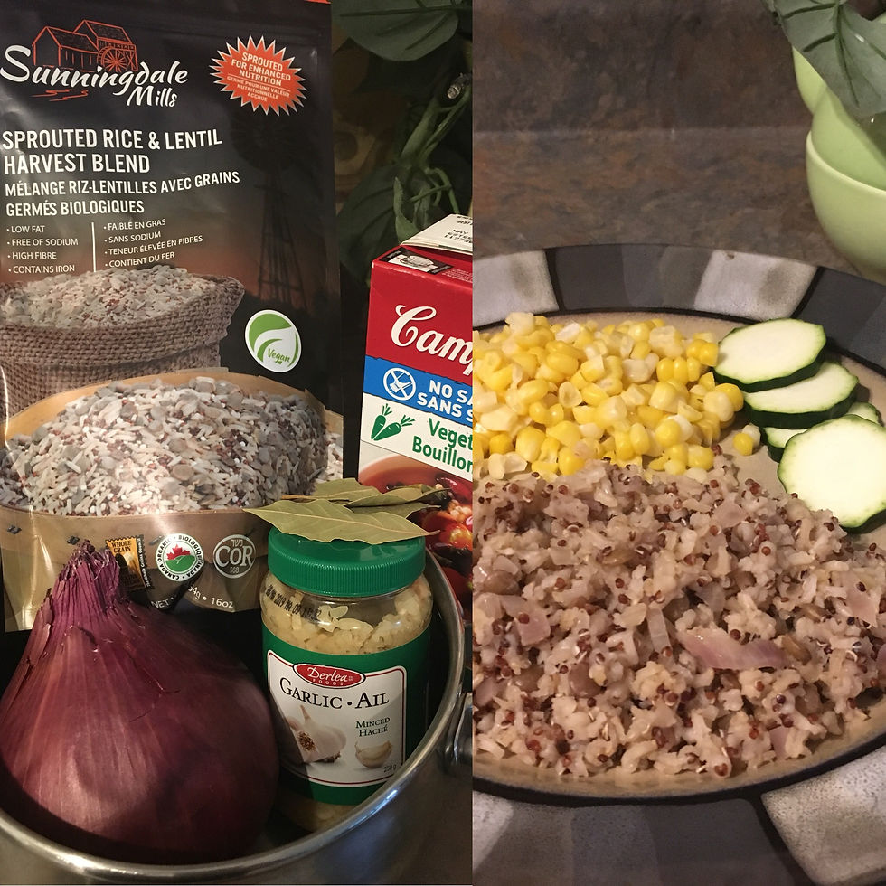 Organic Sprouted Rice & Lentil Blend Harvest - Recipe