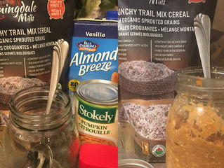 Crunchy Trail Mix with Organic Sprouted Grains – Pumpkin Pie Overnight Oats - Recipe