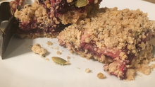 Blueberry Apple Crumb Crunchy Trail Mix Bars made using our Crunchy Trail Mix Cereal with Organic Sp