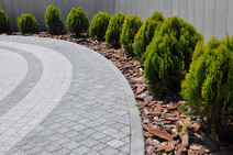 Trottoir en pavé uni, Terrassement Duramax.