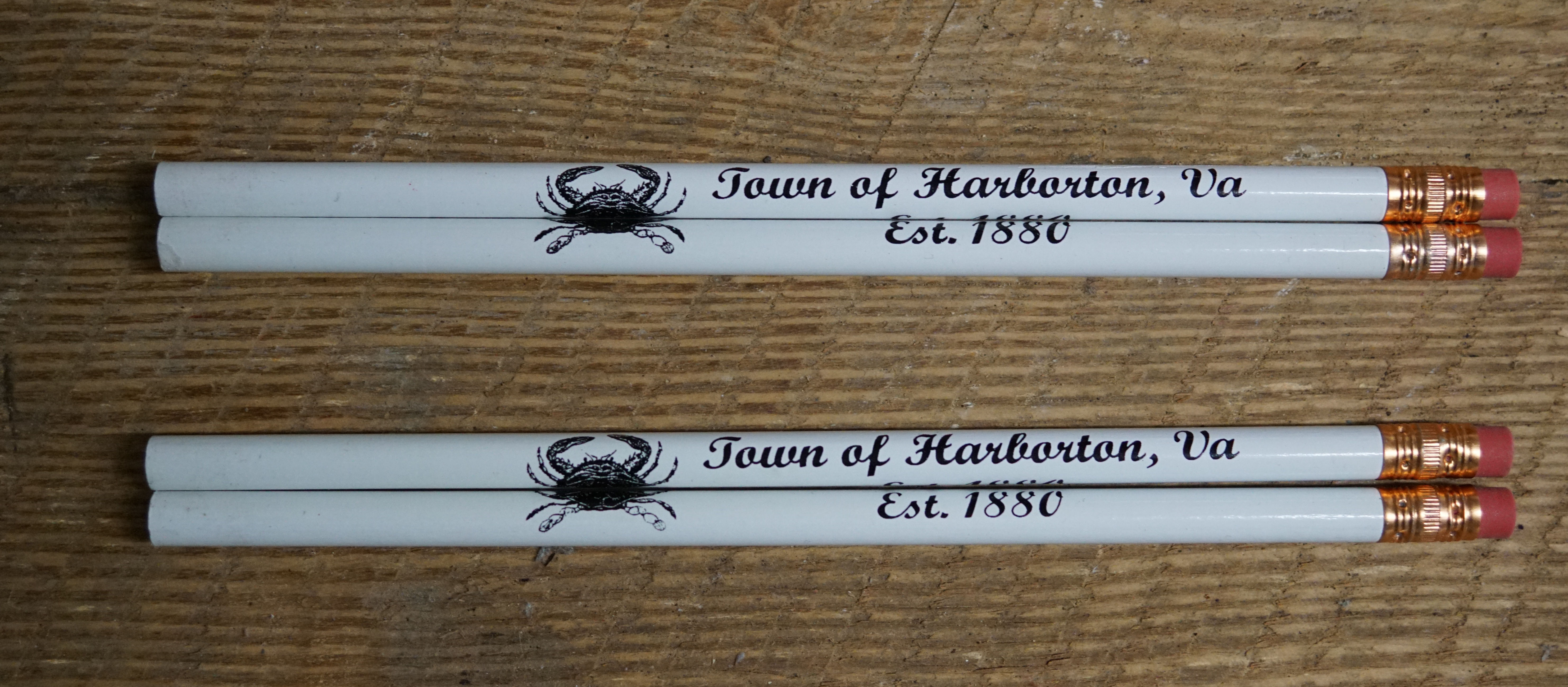 Town of Harborton, Va Pencil (White)