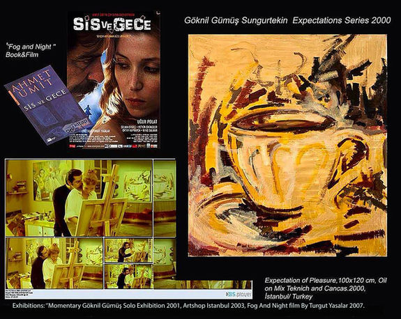 Göknil Gümüs Sungurtekin's installations and artworks were included as interior decorations in director Turgut Yasalar's film “Sis ve Gece” (Fog And Night) which was adapted into a movie from Ahmet Ümit's book of the same name, starring master actors such as Ugur Polat, Selma Ergeç ,Ilyas Salman  Yetkin Dikinciler and Mehmet Güleryüz. 2007