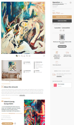 Operation 
By Göknil Gümüş Sungurtekin
Turkey
Painting, Oil on Canvas
Size: 120 W x 140 H x 2.5 D cm