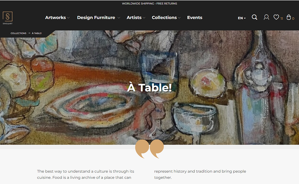 Göknil Gümüş Sungurtekin on Art Collections, Singulart Art Collection, Table Collection