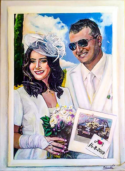 Heirloom of Father 
By Göknil Gümüş Sungurtekin
Oil on Canvas
Size: 50 W x 70 H x 2.5 D cm