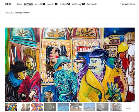 Respect Street For Fikret Mualla 
By Göknil Gümüş Sungurtekin

Oil on Canvas

Size: 169 W x 151 H x 3 D cm
Busan International Environmental Art Festival 2023 Busan International Environmental Art 