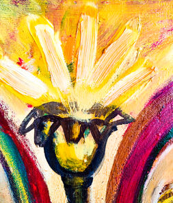 Respect Street For Fikret Mualla 
By Göknil Gümüş Sungurtekin
2003
Turkey
Oil on Canvas
Size: 169 W x 151 H x 3 D cm
Respect Street for Fikret Mualla - Göknil Gümüş Sungurtekin
Fikret Mualla is a world famous Turkish expressionist painter. Gümüş gave a lot to his art in her thesis. Because she believes this artist is an invaluable expressionist who has existential and vital suffering for his art. Despite the pain, we see the vibrant and cheerful colors of life in his paintings. Fikret Mualla writes the following lines to a friend in his biography: “I could not find a warm home in Istanbul or Paris. These lines inspired Göknil Gümüş Sungurtekin to paint this picture. She made this painting out of respect for this great artist. Maybe she could not give him a house, but she could give him an imaginary street where the entrance of an opera named Semiha Berksoy, whom he loved, was opened. In this painting, she depicts Fikret Mualla's loved ones, what happened in his life or what she saw, and her longing for his art. As a young expressionist, it is an expression of her respect for the master artist for his inspiration.

Semiha Berksoy's opera on Fikret Mualla Street and the figures in front of this imaginary space. When Fikret Adil goes to France to visit him, Fikret Mualla experiences mental and economic problems. That's why the figure in front has a rosary and represents patience. Because Fikret Adil brings beans to Fikret Mualla with the means at hand, and Fikret Mualla says, "What should I do? I want to drink turtle soup. Fikret Mualla loves wine with baskets, newspapers and red carnations, so the artist imagines that the figure that symbolizes Fikret Adil brings these to Fikret Mualla. Fikret Mualla cannot pay his bill at the famous Dumm Cafe and he is kicked from the cafe. He is forced to sell a picture Picasso gave him for a bottle of wine. We see the entrance of this cafe on the right in the picture. We often see balloons, monkeys and families in Fikret Mualla's paintings ... All of them express his longing for his childhood and his family in Moda / Istanbul, especially his longing for his mother, whom he lost as a child from the Spanish flu. Fikret Mualla caught this flu while he was studying in his own boarding life and thus thought that he had infected his mother himself, and this his painful .
In the background, a poster of his platonic love Semiha Berksoy hangs on the opera wall. Berksoy and Mualla were friends with the famous poet Nazım Hikmet. They met often in Tepeüstü / Taksim / Istanbul and had a deep art conversation. Semiha is in love with Nazım and Fikret is in love with Semiha.
The other poster is about her hating ignorance. He called them "Leblebici". On the left, a lady from Istanbul and her elderly assistant Semiha Berksoy came to see the opera and we see them at the start of the opera. Actually there is no such place and she hopes this opera will come true in the future. Obviously, the cigarette tray is always full because she thinks Fikret Mualla always expects Semiha Berksoy to love him. Berksoy has always felt compassion for him. The young women in the middle are the lovers of Fikret Mualla and they have never experienced those loves. Fikret Mualla's relationship with women was not very good. So she thought this should be fine on this imaginary street.
He has had a painful life, but you cannot see this pain in his colorful and enthusiastic painting. The humorist woman on the right symbolizes Fikret Mualla's carefree side and flies the balloons for her soul. Like Gümüş Sungurtekin ... She leaves this painting to life for Fikret Mualla's colorful spirit.
##respectstreetforfikretmualla #fikretmualla

Original Created:2003
Subjects:People
Materials:Canvas
Styles:FigurativeExpressionismFine ArtModernConceptual
Mediums:Oil
www.goknilgumussungurtekin.com